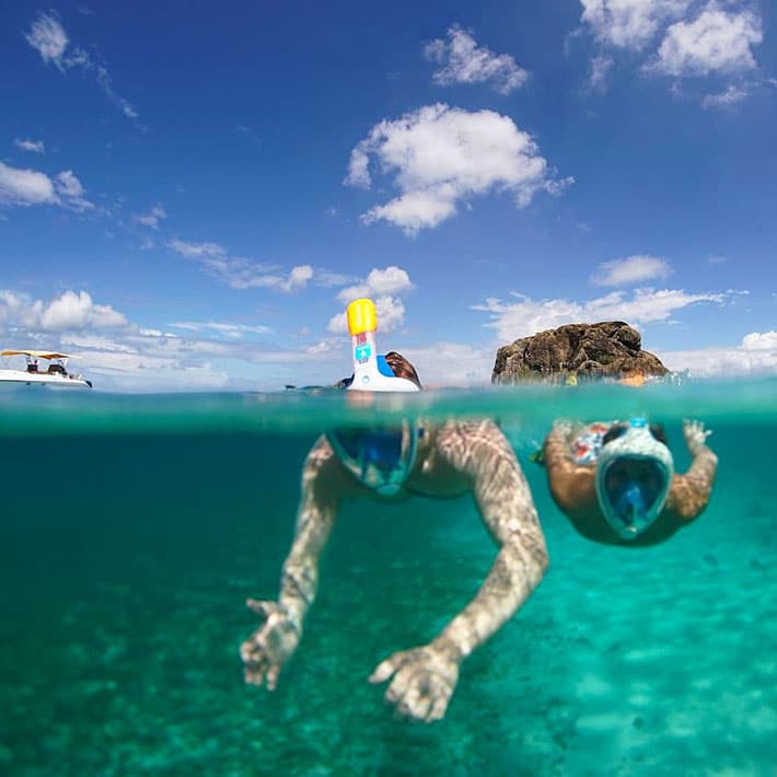 Essayez vous au snorkeling au Rocher creole